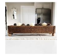 Grand pochoir mural géométrique tribal 81 cm x 20 cm, motif aztèque, motif symétrique, réutilisable, pour décoration murale, décoration d'intérieur, porte de meubles