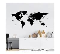 Grand pochoir mural pour peinture - Carte du monde pour décoration de maison, salon - 101 cm x 50 cm - Réutilisable - En plastique - Modèle abstrait - Pour chambre à coucher - Décoration d'intérieur