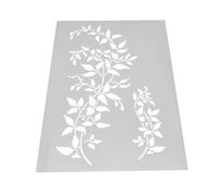 Grand pochoir réutilisable A4 en forme de feuille d'arbre de vigne - 21,1 x 29,5 cm - Pochoir de peinture de lierre pour murs, meubles, toile et projets artistiques de décoration d'intérieur