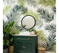 Grand pochoir réutilisable en forme de feuille tropicale - Motif palmier Monstera - Pour peinture sur murs, sols, meubles - 60 x 40 cm