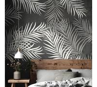 Grand pochoir réutilisable en forme de feuille tropicale - Motif palmier Monstera - Pour peinture sur murs, sols, meubles - 30 x 20 cm