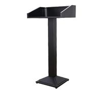 Grand podium portable en métal acrylique - Lutrin incliné autonome pour église, conférences, discours, présentations et prise de parole en public - Design élégant et durable