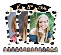 Grand point de bonheur Hello College Graduation 8 x 10 pouces K-12 School Photo Holder - D coration de f te DIY - Affichage picturific