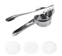 Grand Pommes De Terre Ricer Avec 3 Disques, Heavy Duty En Acier Inoxydable Pomme De Terre Masher, Outil De Cuisine Presse Et Ricer
