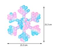 Grand Popper Arc-En-Ciel Bulle Push Fidget, Jouets Sensoriels Flocon De Neige, Soulagement Du Stress, Jeu De Fête, Fossette Simple