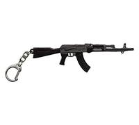 Grand porte-clés fusil d'assaut AK-47 en acier.