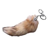 Grand Porte-clés Queue De Renard Accessoire À La Mode Fausse Queue Renard Pendentif En Peluche Douce Breloque Élégante Breloque Unique