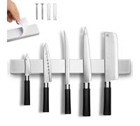 Grand porte-couteaux magnétique de 61 cm avec tenue extra forte, bande magnétique en métal pour montage mural, cuisine, camping-car, rangement et organisation, support magnétique robuste pour outils