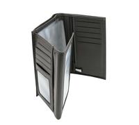 Grand porte feuille unisexe à 3. volets en cuir réf ZE2112 (4 coul.disp.) taupe