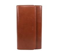 Grand Porte Monnaie en Cuir réf FA325 (3 Couleurs Disponible) (Marron)