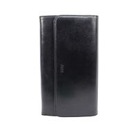 Grand Porte Monnaie en Cuir réf FA325 (3 Couleurs Disponible) (Noir)
