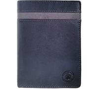 GRAND PORTEFEUILLE CUIR - PORTEFEUILLE GRANDE TAILLE - PORTEFEUILLE CARTE GRISE - PORTEFEUILLE CUIR BLEU/GRIS
