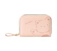 Grand portefeuille pour femme - Porte-cartes - En polyuréthane - Pour femme, Rose, Taille unique