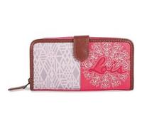 Grand portefeuille rose Lois indien pour femme Rose