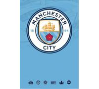 Grand poster plastifié avec blason de Manchester City Club