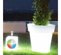 POT DE FLEURS LED JARDINIÈRE BEGONIA ROND HAUT CACHEPOT ITALY DESIGN JARDIN