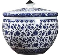 Grand Pot En Céramique Pour Riz, Distributeur De Riz En Céramique Seau De Riz En Céramique, Grand Conteneur De Rangement De Riz, Conteneurs De Riz étanche à L'air Avec Con(Size:a,Color:Capacity 6kg)
