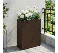 Vidaxl Grand Pot Noir 55 X 22 X 70 Cm Polyrotin