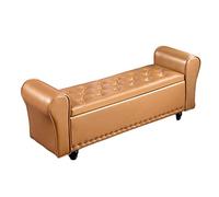 Grand pouf de rangement pliable multifonction pour adultes, siège à langer, meuble de salon, 100 x 40 x 40 cm, élégant et peu encombrant