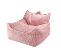 Grand pouf ergonomique en velours pour coins de lecture, jeux et cinéma maison, accent rose confortable, 70,1 x 29,2 x 50 cm, parfait pour les appartements