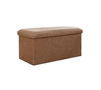 Grand pouf ottoman, repose-pieds polyvalent pour rangement sous le bureau, repose-pieds élégant pour salle de bain, maquillage, couvercle amovible pour entrée et salle à manger 76,2 x 38,1 x 38,1 cm