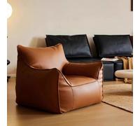Grand pouf poire pour adultes avec housse en cuir résistant à l'eau, pouf moderne du milieu du siècle, parfait pour le salon, la chambre à coucher et le jardin (sans remplissage)