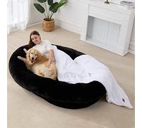 Grand pouf pour les humains et les animaux domestiques, extra moelleux pour se détendre et se détendre