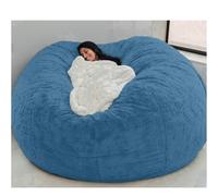 Grand Pouf XXL - Housse Confortable et Résistante, Idéal pour Enfants et Adultes, Parfait pour Le Salon et la Chambre, Vendu sans Remplissage,Royal Blue,180 * 90cm/7ft