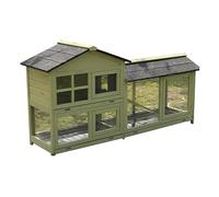 Grand poulailler - Cage à volaille en bois multifonction avec toit pour utilisation en extérieur à la ferme ou dans le jardin