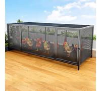 Grand poulailler et volaille avec fenêtre de toit, design verrouillable, facile à nettoyer et à nourrir, grand poulailler, anti-pincement, idéal pour tous les types de volaille (blanc, 100 x 58 x 62