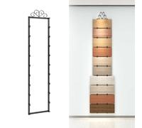 Grand présentoir mural à 10 compartiments pour échantillons de sol, étagère de rangement murale en bois pour salon et vente au détail, s'adapte à plusieurs carreaux