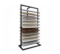 Grand présentoir pour Carreaux de céramique, étagère en Porcelaine Robuste pour salles d'exposition et magasins, 160 x 45 x 67 cm, Support d'échantillons en céramique Robuste pour