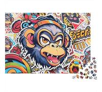 Grand Prix Jigsaw Puzzle 1000 Piece Recyclable Material Motorcycle Race Puzzles pour Personnes Âgées Soulager Démence Sénile Amusant Activité Excellente Idée de Cadeau 38x26cm/1000pcs
