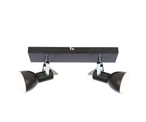 Grand projecteur 2 ailes couloir or mobile blanc Globo XENIA 54643-2