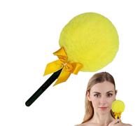 Grand Puff pour poudre, doudoune visage à sucette, accessoire de maquillage avec poignée douce, pour application de poudres faciales, idéal pour femmes, peaux sensibles, usage quotidien et voyage