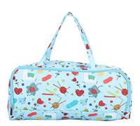 Grand Pull à aiguille à aiguille Sac fourre-tout, Oxford Space Saving Saving de laine Organisateur Sac à tricot avec glissières Poignées pour toutes les ciseaux de fournitures à