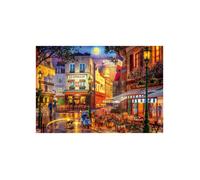 Grand Puzzle 5000 pieces Le Consulat, Montmartre Paris 18e - Cafe Restaurant Celebre - Format 157x107cm - Set Adulte et Carte