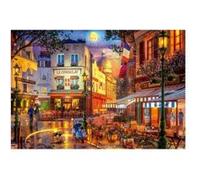 Grand puzzle 5000 pieces le consulat montmartre paris 18e - cafe restaurant celebre - format 157x107cm - set adulte et carte