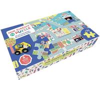 Auzou Puzzle Mon circuit en puzzle – avec 4 véhicules en bois