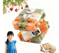 Grand Puzzle Cube Labyrinthe 3D, Boule de Cube Magique 3D à Double Usage pour Adultes et Adolescents, améliore la Reconnaissance Spatiale et cultive la pensée logique, entraînement cérébral Orange