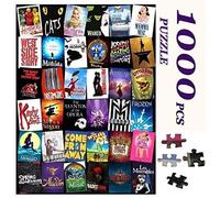 Grand puzzle de théâtre musical de Broadway pour adultes et enfants - 1000 pièces - Cadeau personnalisé - Jouets à faire soi-même pour la relaxation, la méditation, la décoration de la maison - 70 x