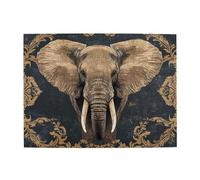 Grand puzzle en bois d'éléphant ivoire de 500 pièces pour adultes, puzzle stimulant pour taille de jeu 38,1 x 51,8 cm