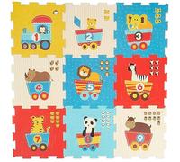 Grand puzzle en mousse - Motif avec les animaux dans le train