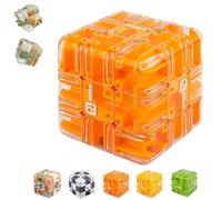 Grand Puzzle Labyrinthe 3D, Grand Labyrinthe 3D, Cube Magique 3D, Jouet d'Entraînement Cérébral for la Conscience Spatiale, Jeux de Boule à roulettes de Cube de Labyrinthe drôle (B)