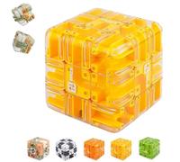 Grand Puzzle Labyrinthe 3D, Grand Labyrinthe 3D, Cube Magique 3D, Jouet d'Entraînement Cérébral for la Conscience Spatiale, Jeux de Boule à roulettes de Cube de Labyrinthe drôle (C)