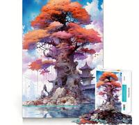 Grand Puzzle Mystique de 1000 pièces pour Adultes, Jeu de réflexion et de Concentration, Amusant et Silencieux, Bords serrés, Cadeau du Père Noël (38x26cm)