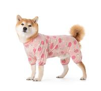 Grand pyjama à 4 pattes pour chien, combinaison de convalescence mignonne anti-léchage et anti-poils pour animaux domestiques après une blessure chirurgicale, vêtements de protection à manches longues