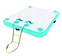 Grand quai gonflable - Tapis d'eau multi-personnes avec échelle amovible pour lacs, piscines et bateaux