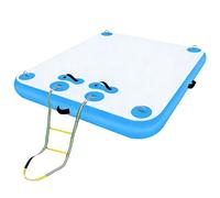 Grand quai gonflable - Tapis d'eau multi-personnes avec échelle amovible pour lacs, piscines et bateaux