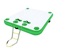 Grand quai gonflable - Tapis d'eau multi-personnes avec échelle amovible pour lacs, piscines et bateaux